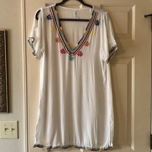 Francesca’s multi color beach coverup